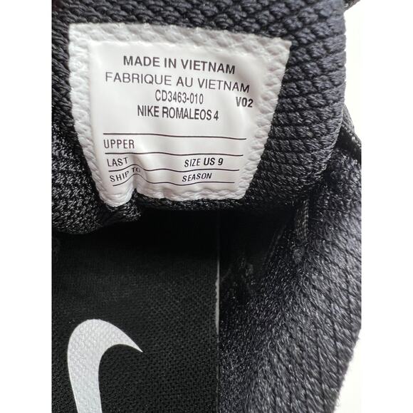 Nike Romaleos 4 Black White Men's Size 9 Weightlifting Training CD3463 010 - Picture 12 of 16